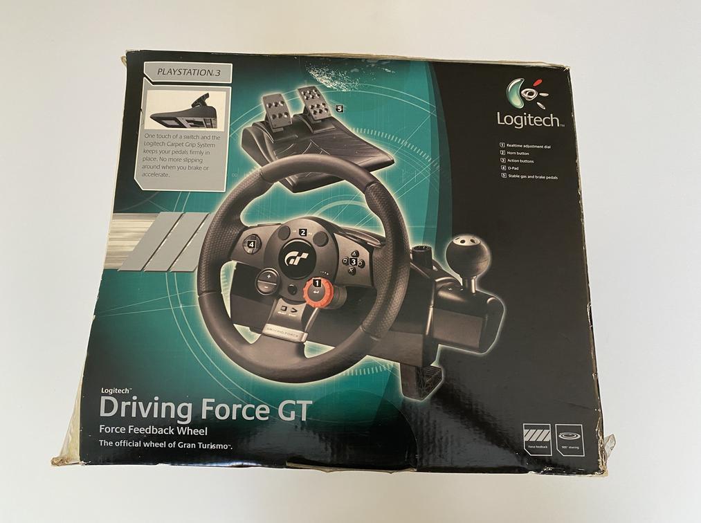 logitech driving force gt pedal Logitech Driving Force GT Force Feedback Wheel and Pedal for PC & PS3