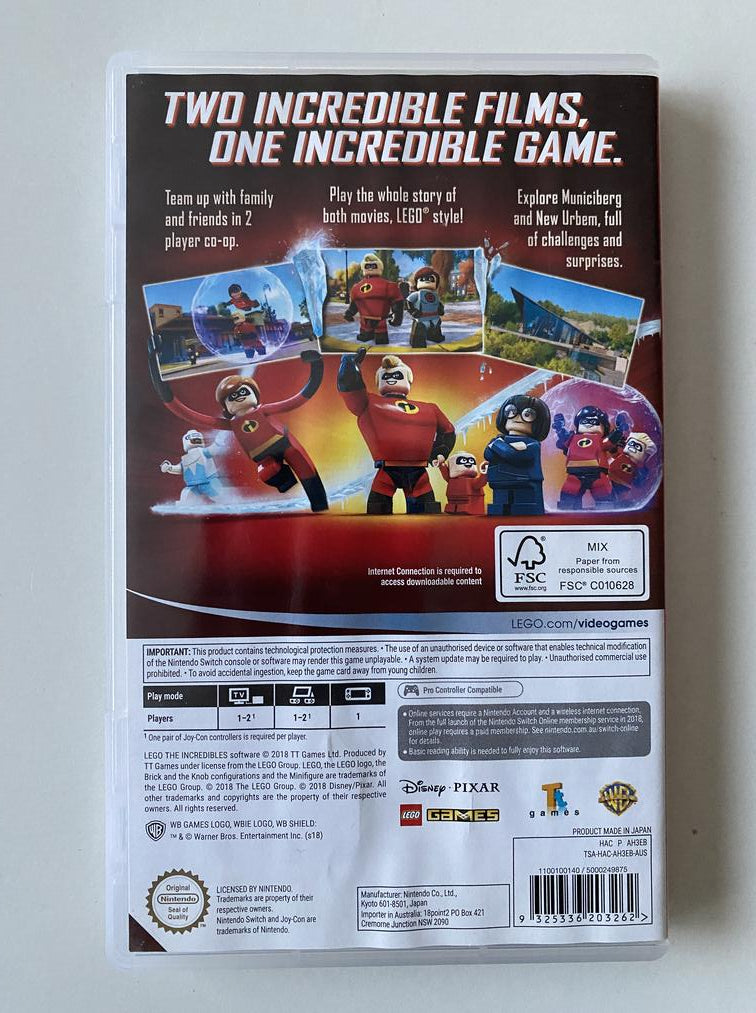 LEGO The Incredibles (Nintendo Switch) GameFleets