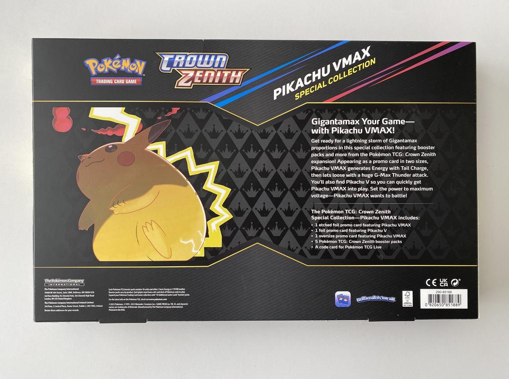 Pokemon TCG Crown Zenith Pikachu VMAX Special Collection