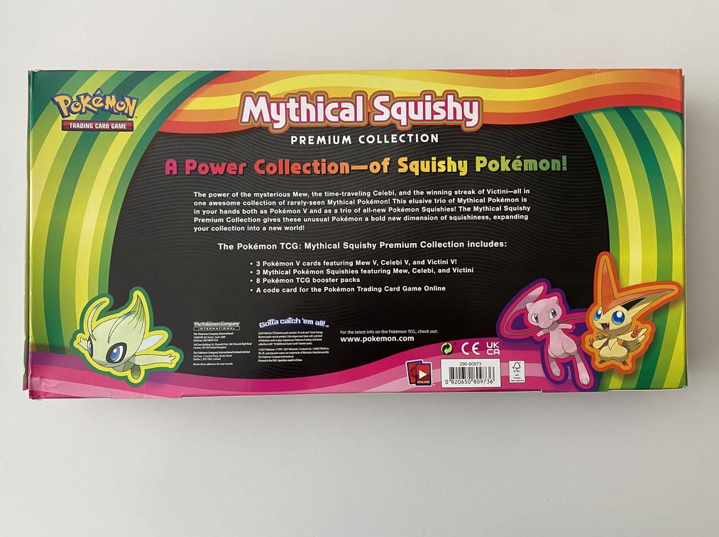 squishy the pokemon card Pokemon TCG Mythical Squishy Premium Collection