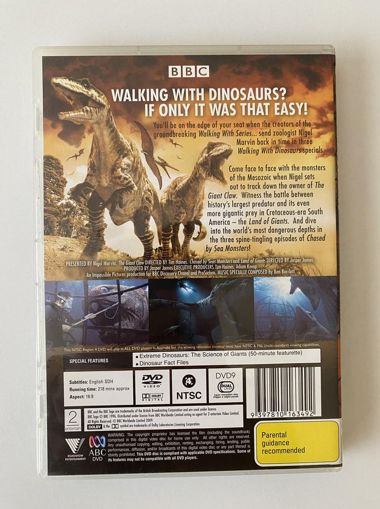 Chased By Dinosaurs 3 Specials On 1 Disc Region 4 DVD | GameFleets