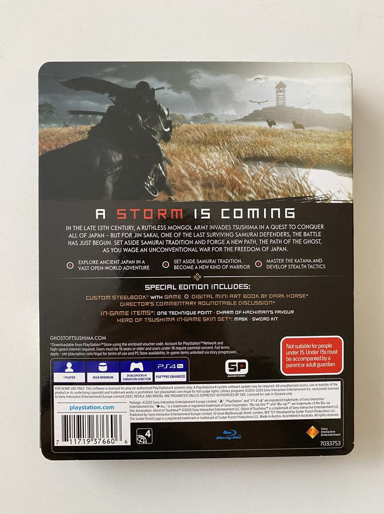 Samurai Ps4 Store Ghost Of Tsushima Ghost Of Tsushima Special
