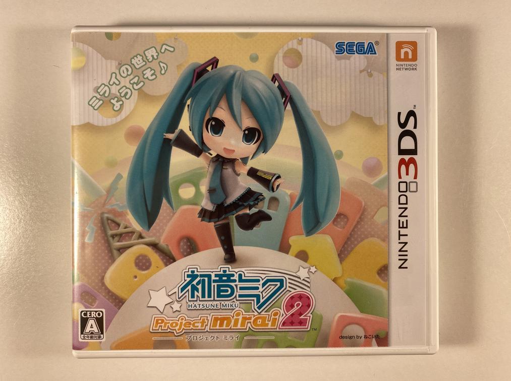 Hatsune Miku Project Mirai 2 Case, Manual and Cards Only No Game Nintendo 3DS