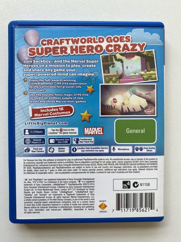 Little big planet ps sales vita marvel super hero edition