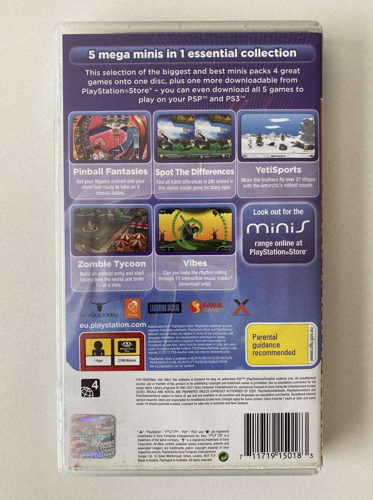Mega Minis Volume 1 (Sony PSP) GameFleets