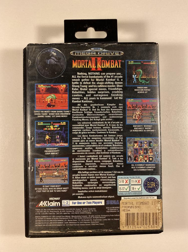 Mortal Kombat 2 II Megadrive 32X Pal Euro Mortal Kombat 2 II Megadrive 32X Pal Euro