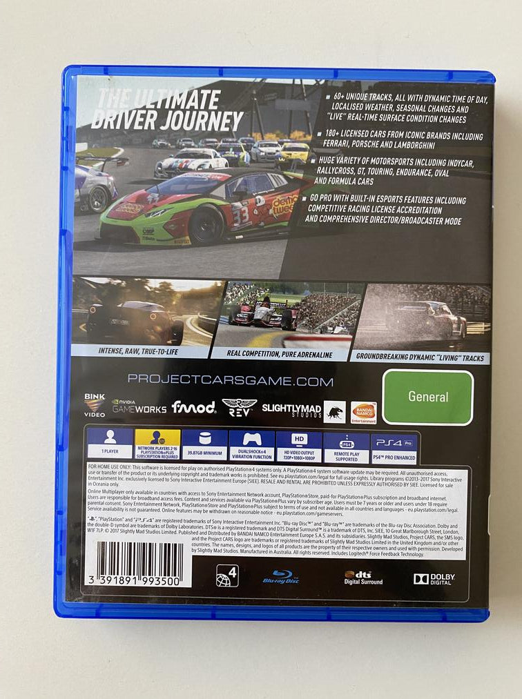 Project Cars (Sony PlayStation 4) GameFleets