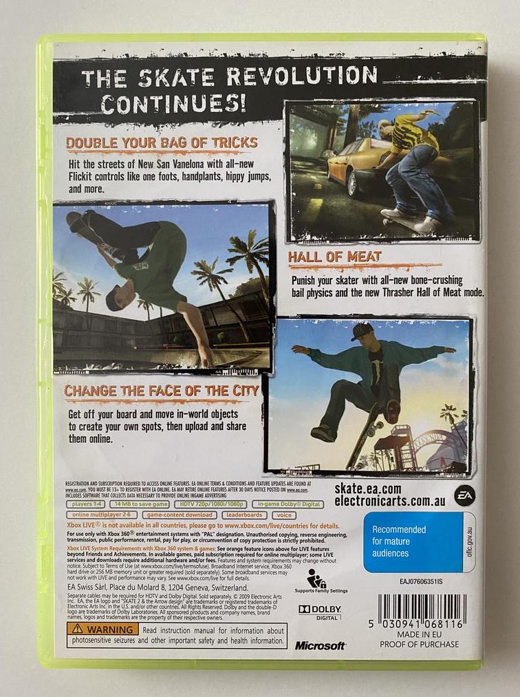 Skate (Microsoft Xbox 360) GameFleets