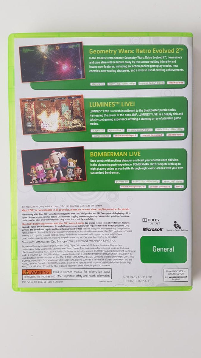 Xbox Live Arcade Game Pack (Xbox 360) GameFleets