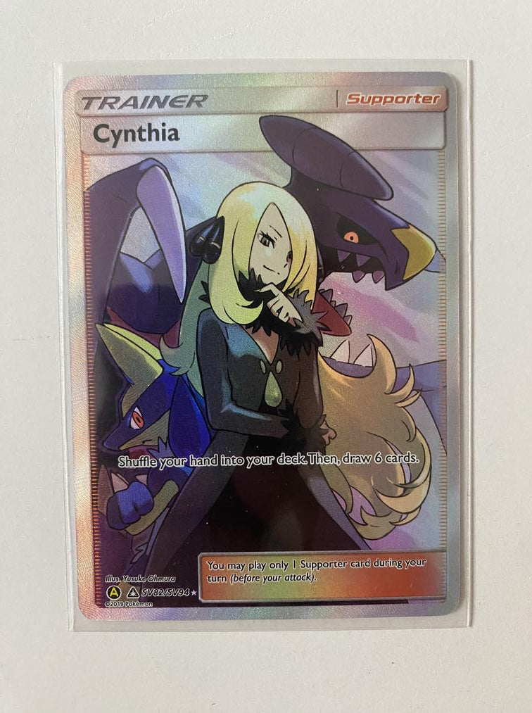 Cynthia SV82/SV94 Full Art Hidden Fates Shiny Vault