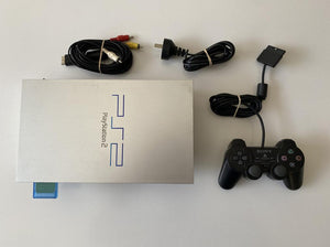 Sony PlayStation 2 PS2 Console Bundle Satin Silver SCPH-50002