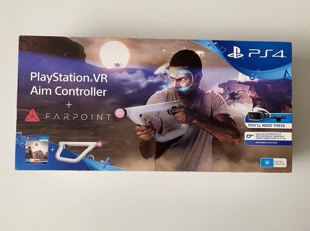 Sony PlayStation 4 PS4 PS VR Aim Controller and Farpoint Bundle Boxed