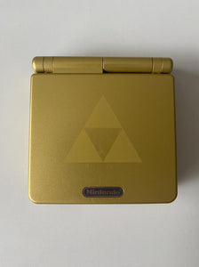 Nintendo GameBoy Advance GBA SP Zelda Gold Triforce Edition