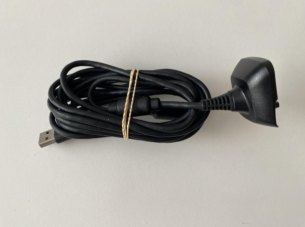 Microsoft Xbox 360 Controller Charger Cable Black
