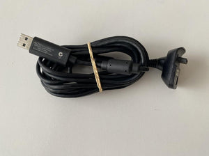 Microsoft Xbox 360 Controller Charger Cable Black