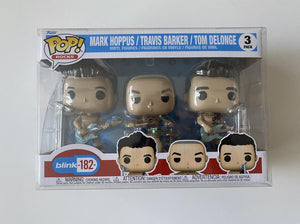 Mark Hoppus Travis Barker Tom Delonge 3 Pack Blink 182 Funko Pop Vinyl