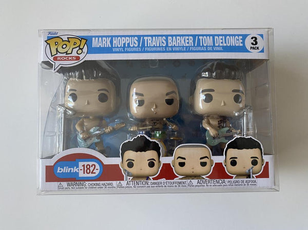Mark Hoppus Travis Barker Tom Delonge 3 Pack Blink 182 Funko Pop Vinyl
