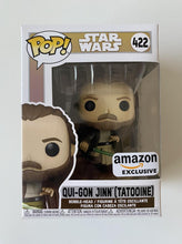 Load image into Gallery viewer, Qui-Gon Jinn Tatooine 422 Amazon Exclusive Star Wars Funko Pop Vinyl