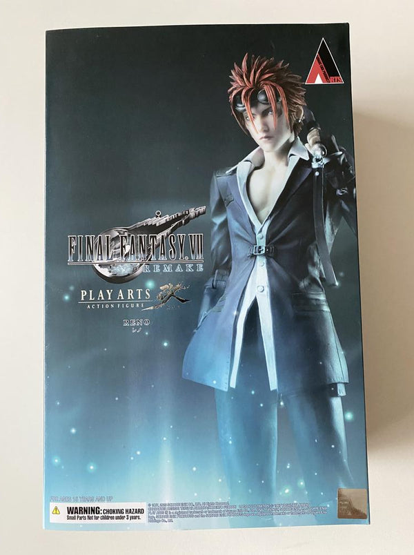 Reno Final Fantasy VII Remake Play Arts Kai Action Figure Boxed