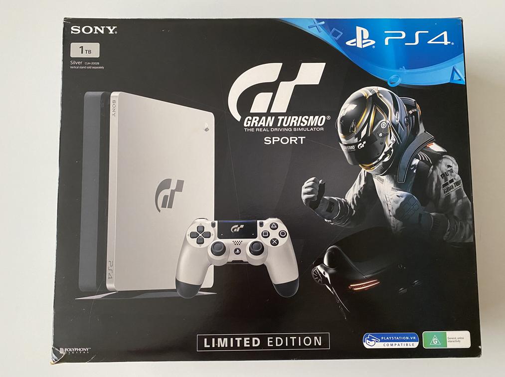 Sony PlayStation 4 PS4 1TB Slim Console Gran Turismo Sport Edition Boxed