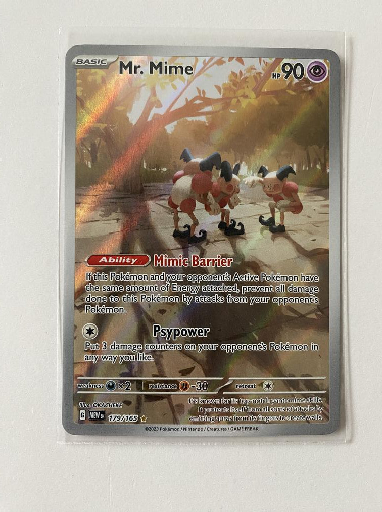 Mr Mime 179/165 Holo Illustration Pokemon 151