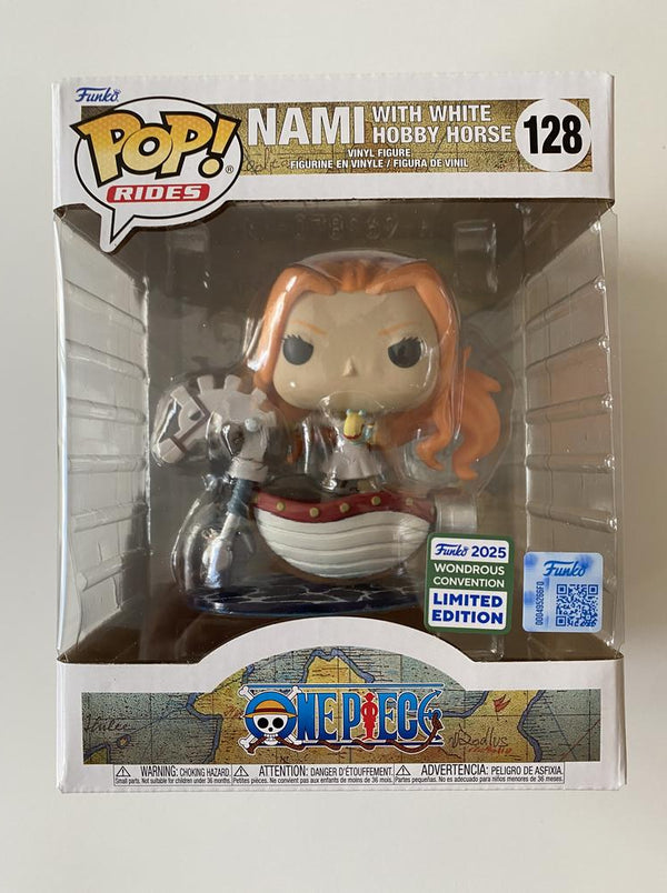 Nami With White Hobby Horse 128 Wondercon 2025 One Piece Funko Pop Vinyl
