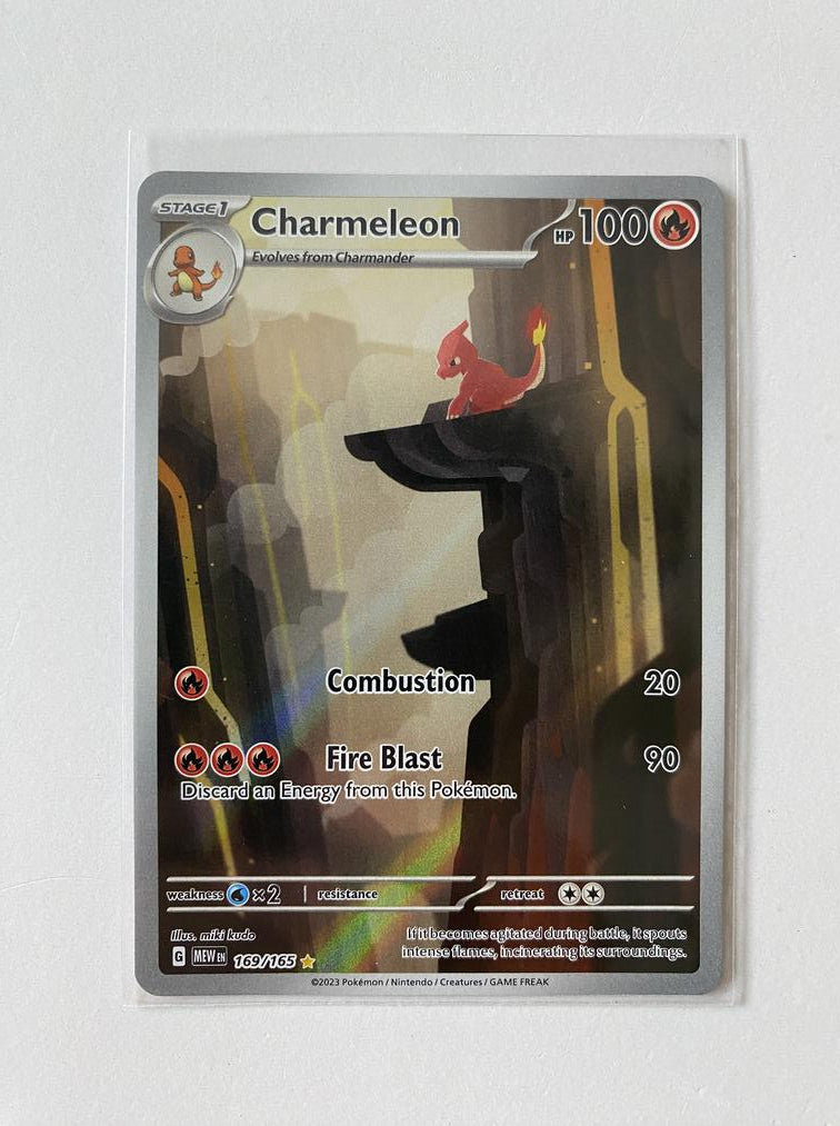 Charmeleon 169/165 Holo Illustration Rare Pokemon 151 NM English