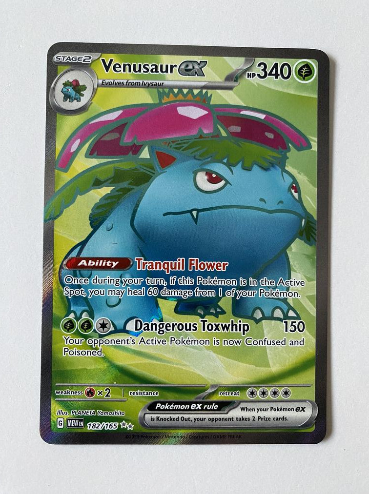 Venusaur EX 182/165 Holo Illustration Rare Pokemon 151 NM English