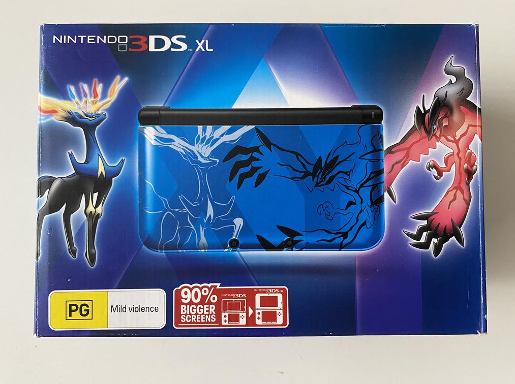 Nintendo 3ds xl xerneas deals yveltal blue