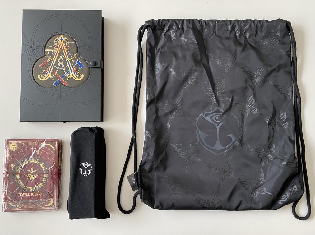 Tomorrowland 2023 Global Journey Treasure Case, Travel Journal and Jenga - No Bracelet