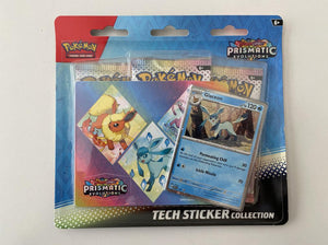 Pokemon TCG Prismatic Evolutions Tech Sticker Collection 3 Set