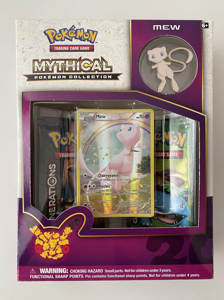Pokemon TCG Mew Mythical Pokemon Collection Generations