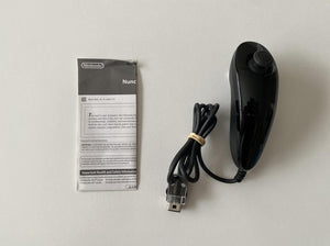 Nintendo Wii U Nunchuck Controller Black Boxed