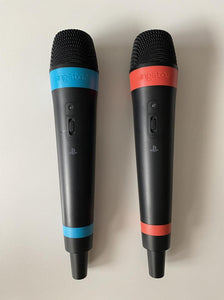 Sony PlayStation PS2 PS3 SingStar Wireless Microphones and Adapter Boxed