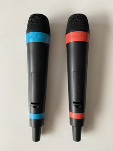 Sony PlayStation PS2 PS3 SingStar Wireless Microphones and Adapter Boxed