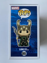 Load image into Gallery viewer, Loki With Scepter 985 The Avengers Glows In The Dark Funko Pop Vinyl