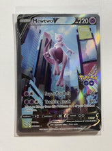 Load image into Gallery viewer, Mewtwo V 072/078 Holo Ultra Rare Pokemon Go