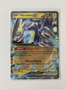 Miraidon EX 028 Black Star Promo Scarlet & Violet