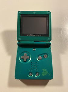 Nintendo GameBoy Advance GBA SP Console Custom Rayquaza Green