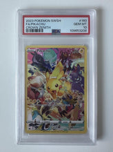 Load image into Gallery viewer, Pikachu 160/159 Full Art Crown Zenith PSA 10