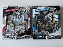 Load image into Gallery viewer, Pokemon TCG Black Bolt and White Flare Binder Collection Pair