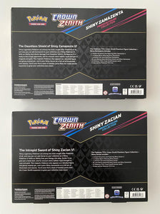 Pokemon TCG Shiny Zacian & Zamazenta Premium Figure Collection Pair