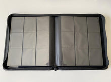 Load image into Gallery viewer, Premium Toploader Zip Binder 9 Pockets Fits 324 Toploaders Black