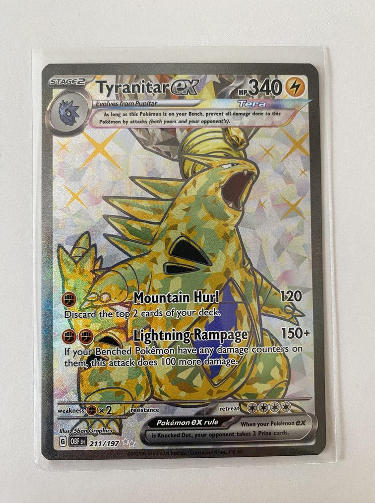 Tyranitar EX 211/197 Ultra Rare Obsidian Flames