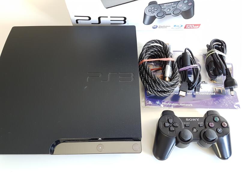 Sony PlayStation 3 Slim 120GB Console Boxed - Black