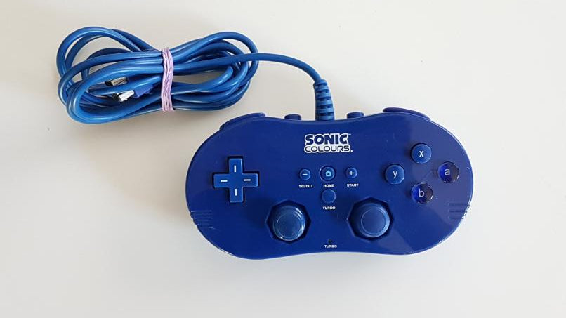 Sonic Colours Nintendo Wii Classic Controller Remote