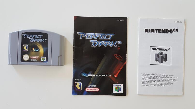 Perfect Dark (Cartridge and manual)