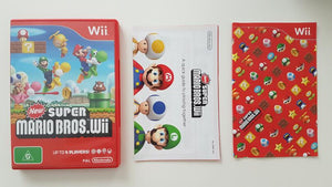 New Super Mario Bros Wii Case & Manual Only No Game