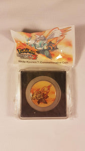 Pokemon White Version 2 White Kyurem Commemorative Coin Nintendo 3DS