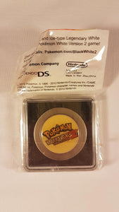 Pokemon White Version 2 White Kyurem Commemorative Coin Nintendo 3DS